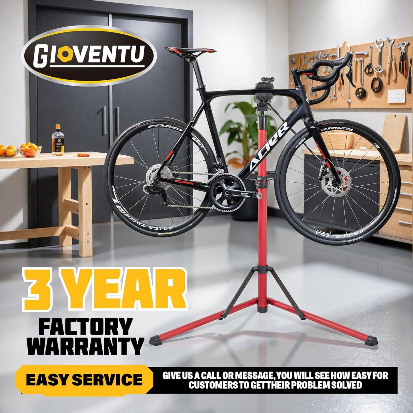 E Bike Repair Stand Bicycle Stand Max 110lbs Heavy Duty Mechanics Workstand Super Strong Clamp for E-Bikes Mountain Bikes Road Bikes Maintenance