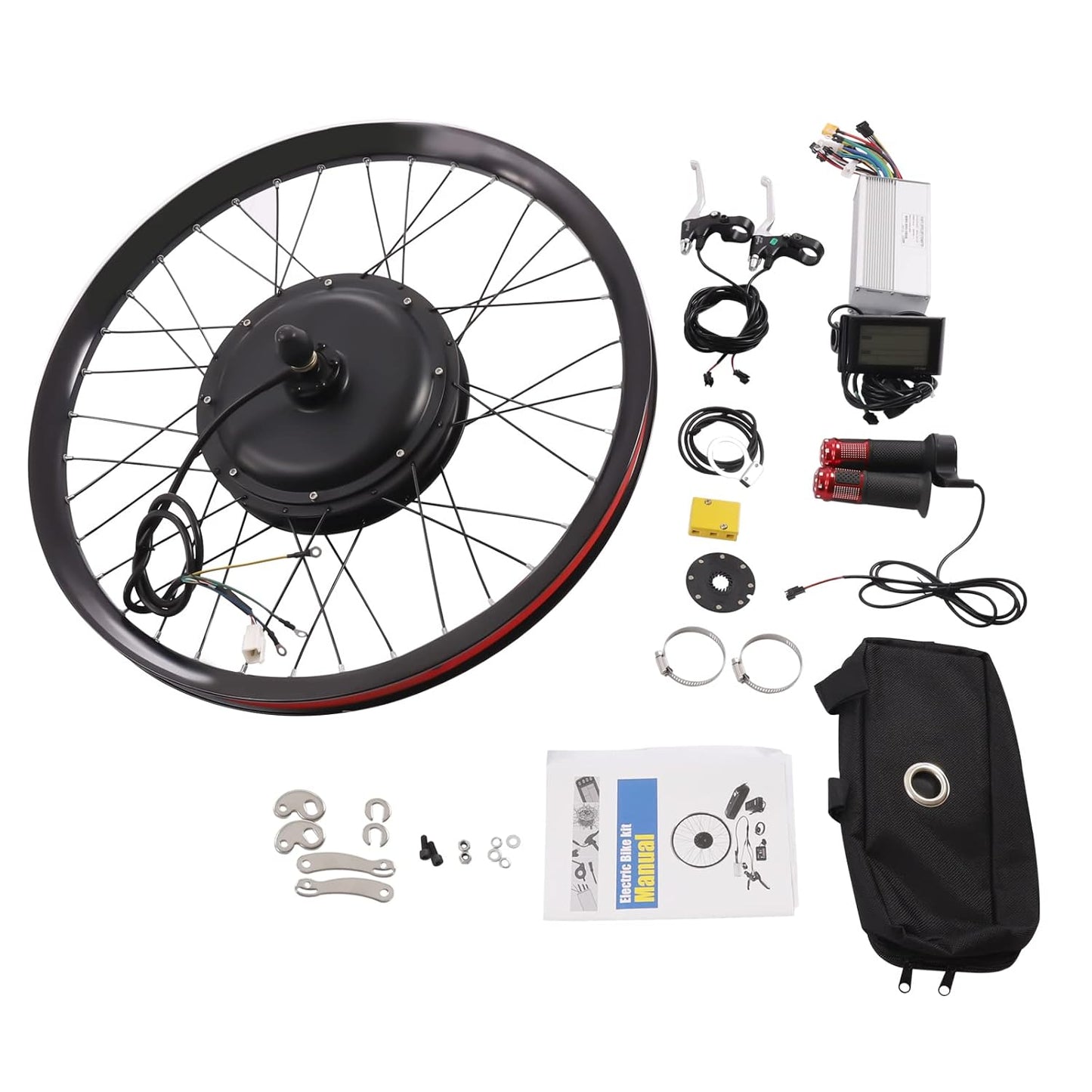 72V 2000W Rear Wheel Electric Bike Conversion Kit with Multifunction Display | 26 Inch