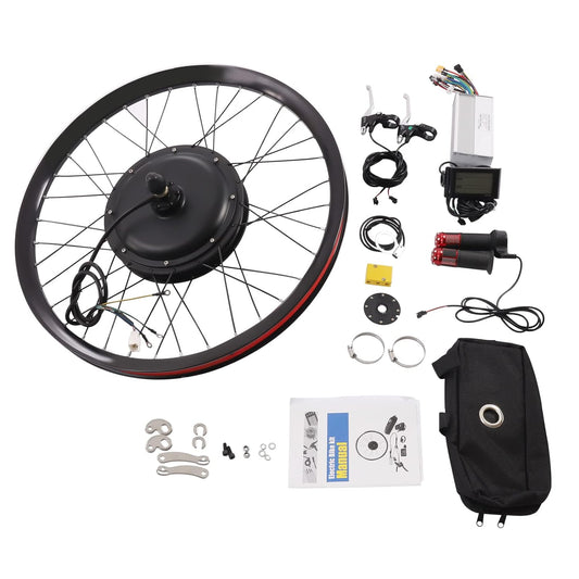 72V 2000W Rear Wheel Electric Bike Conversion Kit with Multifunction Display | 26 Inch