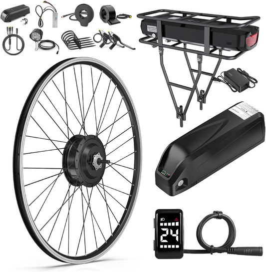 48V 500W Front Hub E-Bike Conversion Kit - Fits 20"/26"/700C/29er Wheels