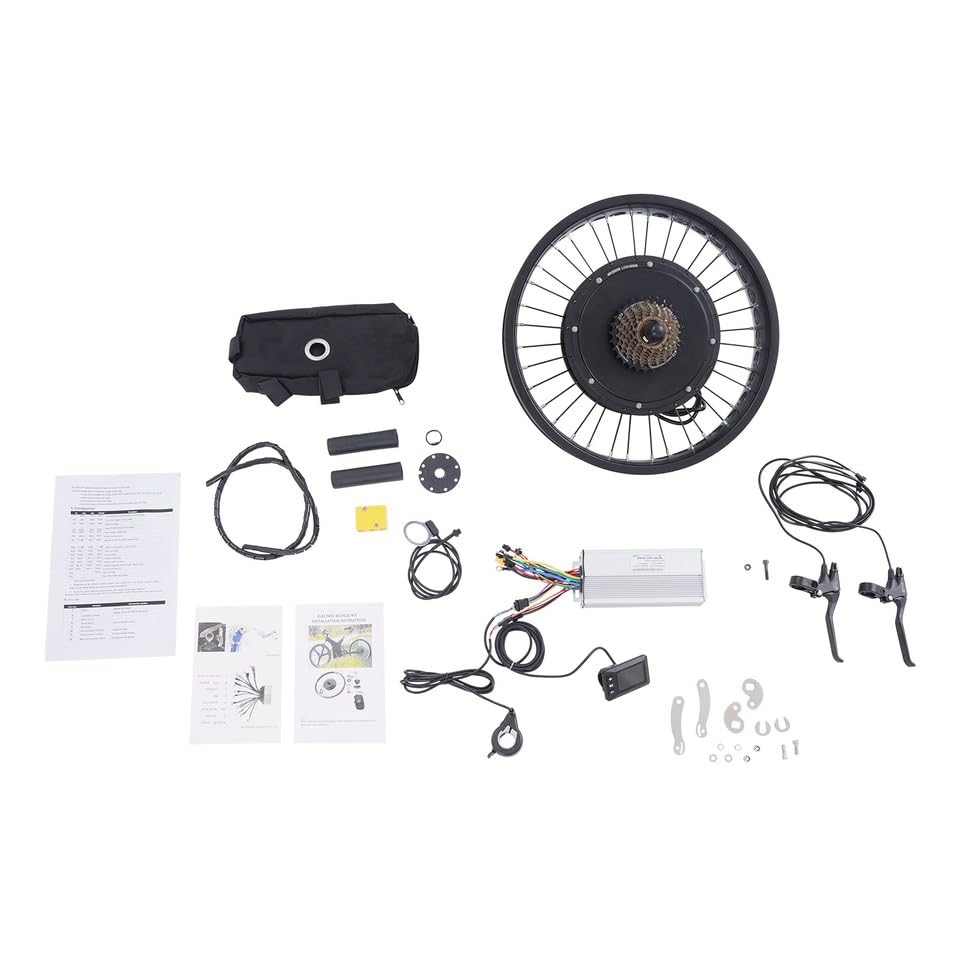 20 Inch Fat Tire Electric Bike Conversion Kit | 48V 2000W Rear Hub Motor with LCD Display