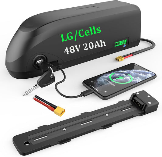 48V 20Ah Ebike Battery for Conversion Kits 500W–1500W