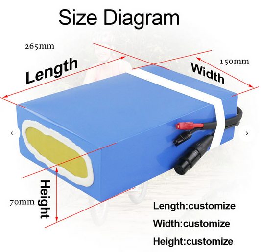 48V 52V 60V 72V High-Capacity E-bike Battery (20Ah-40Ah, 40A-100A BMS) for 1500W-5000W Electric Bikes | Fast Shipping from US, UK, EU, AU Warehouses