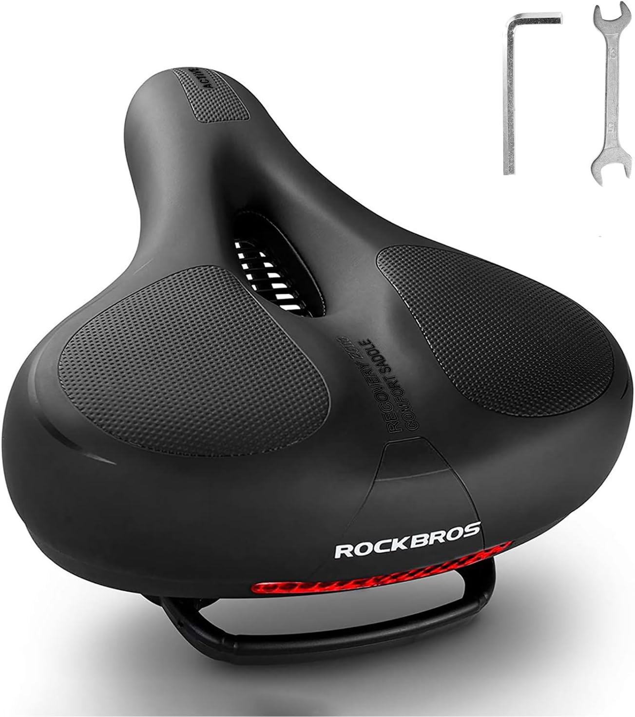 Oversized Comfort Bike Seat Extra Padded Memory Foam Universal Bicycle Saddle Replacement