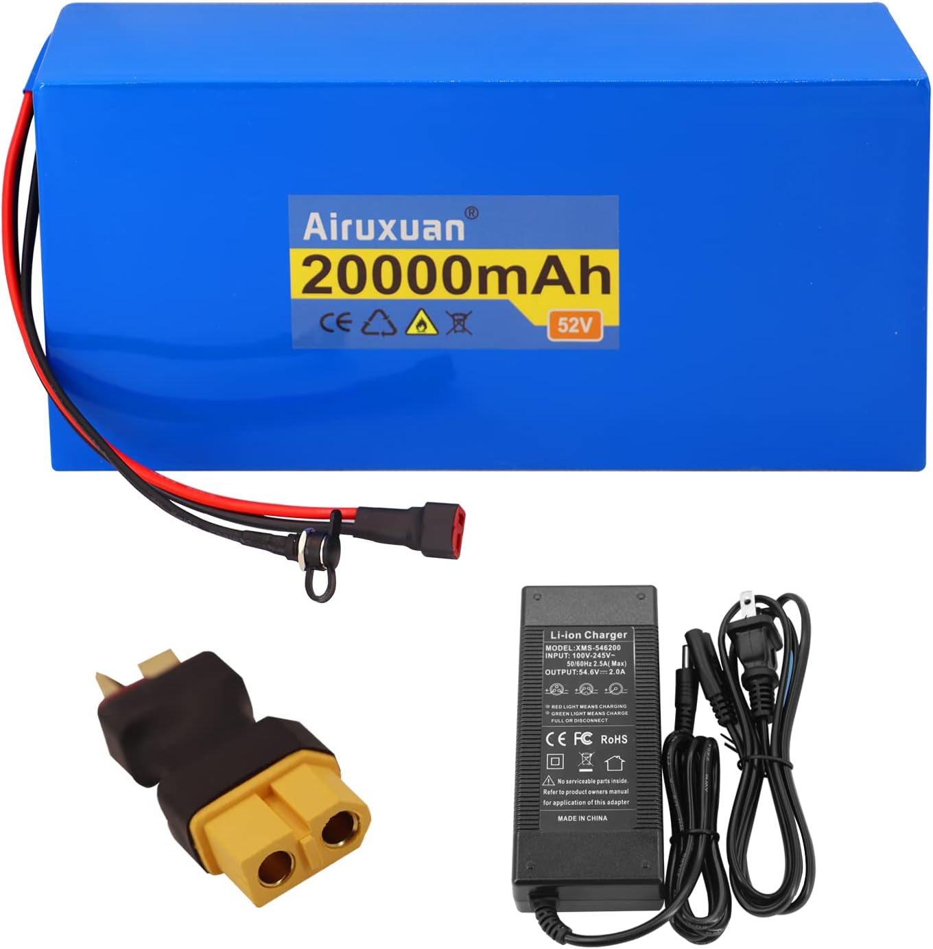 52V 20Ah Ebike Battery for 250–1000W Electric Bikes