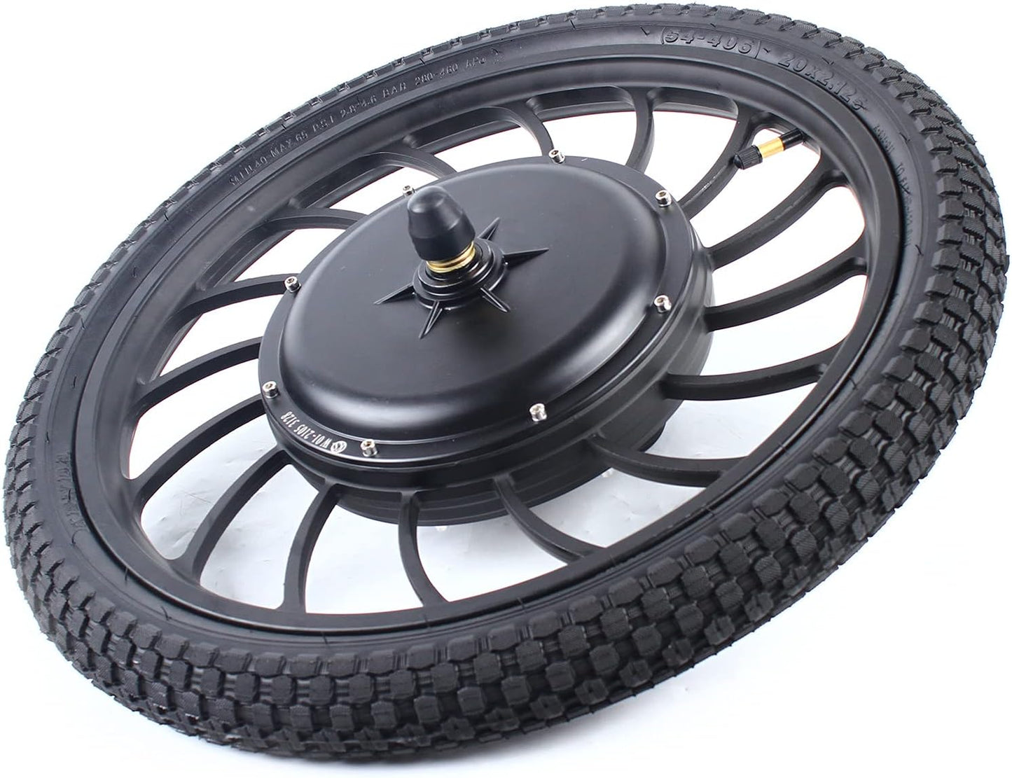 20" 1000W 48V Integrated Front & Rear Wheel E-Bike Conversion Kit | Complete All-in-One Electric Bike Motor Kit with Tires Included