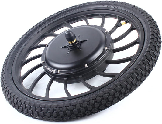 20" 1000W 48V Integrated Front & Rear Wheel E-Bike Conversion Kit | Complete All-in-One Electric Bike Motor Kit with Tires Included