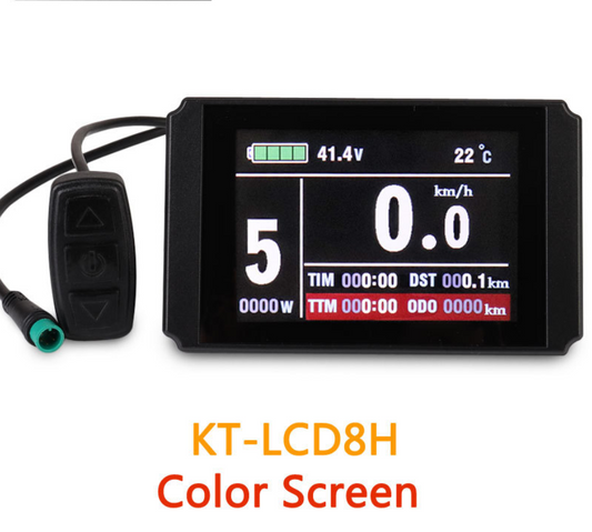 24V 36V 48V Electric Bicycle KT LCD8H Display Waterproof