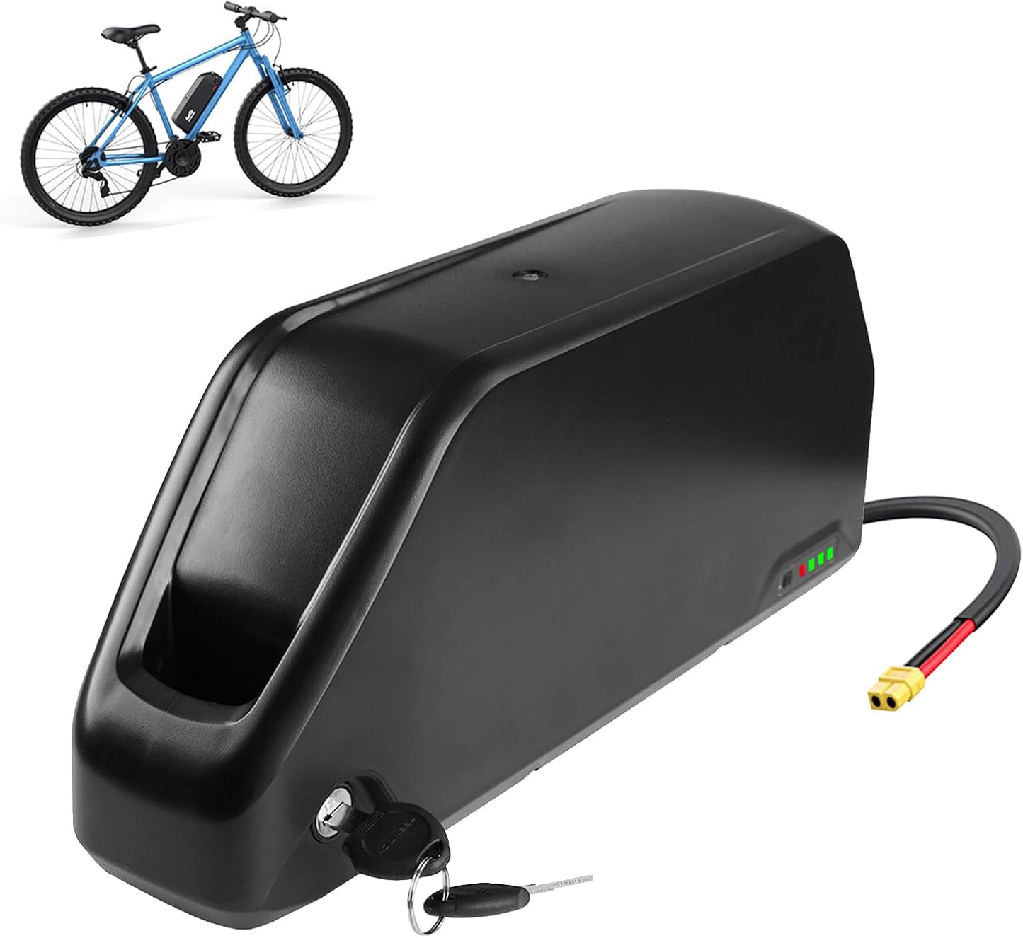 52V 25Ah Ebike Battery - UL Certified 36V/48V/52V/60V Lithium Battery for 500W-2200W Bafang & Ebike Conversion Kits (Smart BMS Included)