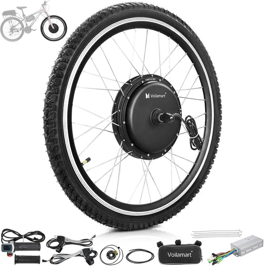 36V 26" Electric Bike Conversion Kit with Intelligent Controller & PAS System