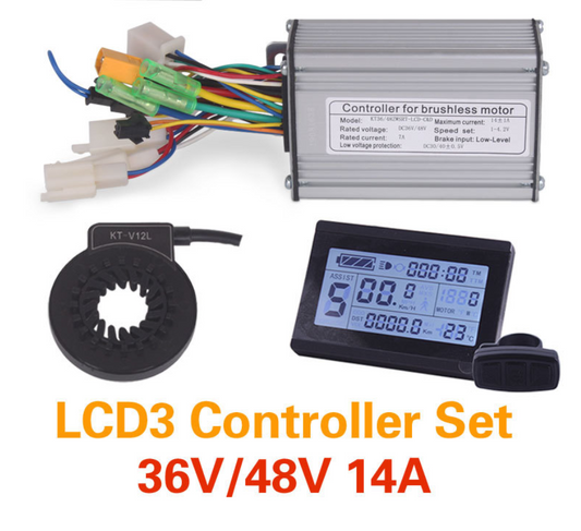 250W-350W 36V48V 14A Controller kit LCD3 Display Meter PAS Set