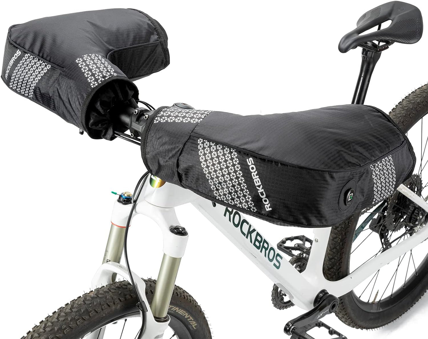 ike Handlebar Mittens - Thinsulate Thermal Pogies for Winter Cycling | Waterproof Cold Weather Mittens for Commuter, MTB & Fat Bike