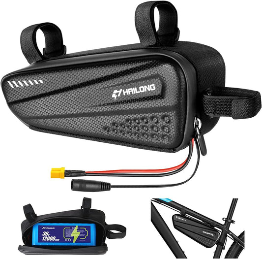 36V 48V 52V Universal Power Pack with Waterproof Case - Compatible with 250W-1500W Motor for Mountain Bike, Motorcycle, Trike & Scooter Conversion Kits