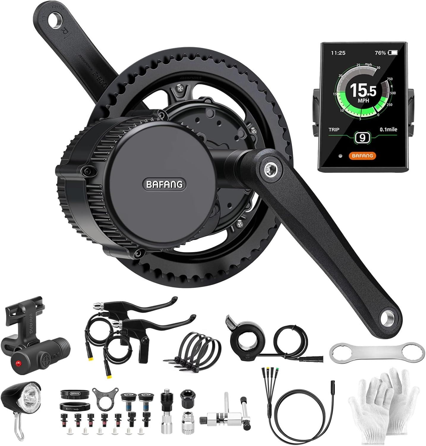 Bafang BBS-HD 1000W Mid Drive Conversion Kit - 48V Downtube Battery & Display