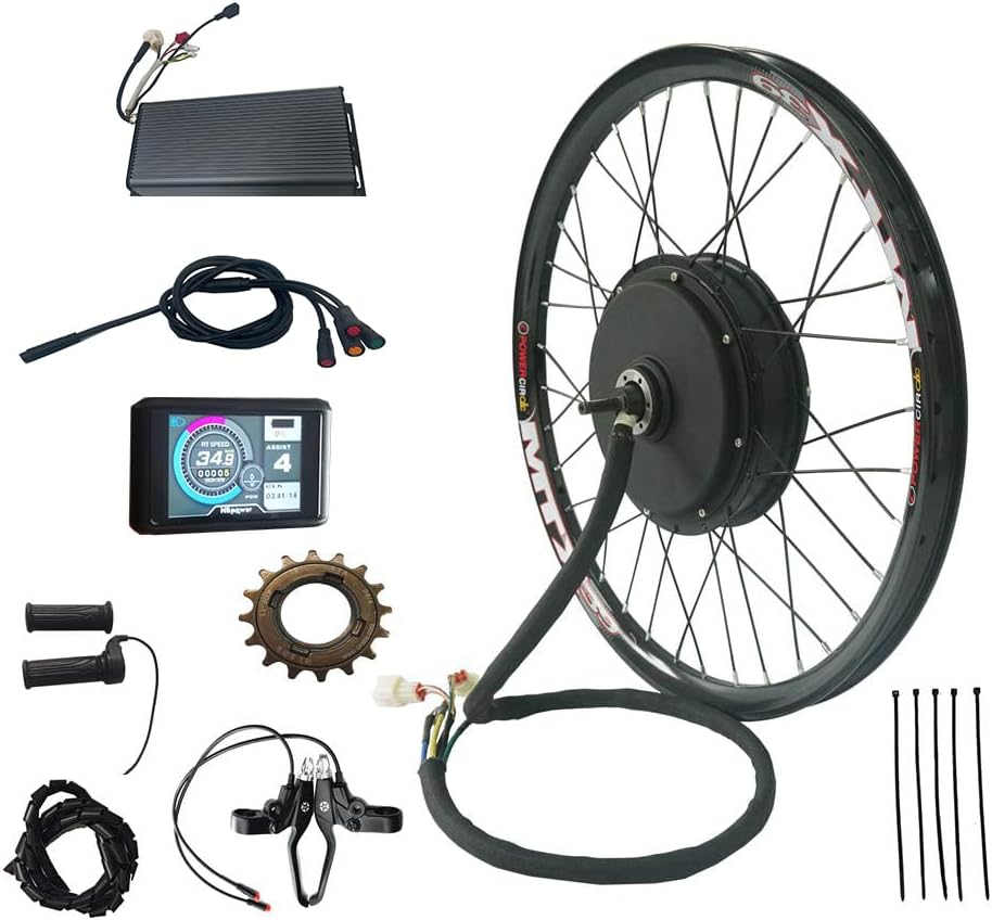 72V 5000W Electric Bike Conversion Kit | Programmable TFT Display & QS V3 Rear Wheel Motor