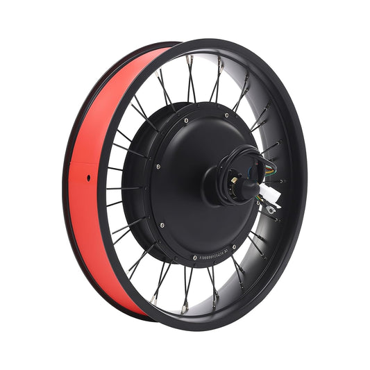 20" 48V 2000W E-Bike Conversion Kit, Rear Wheel Motor for Snow Bike & Snowmobile