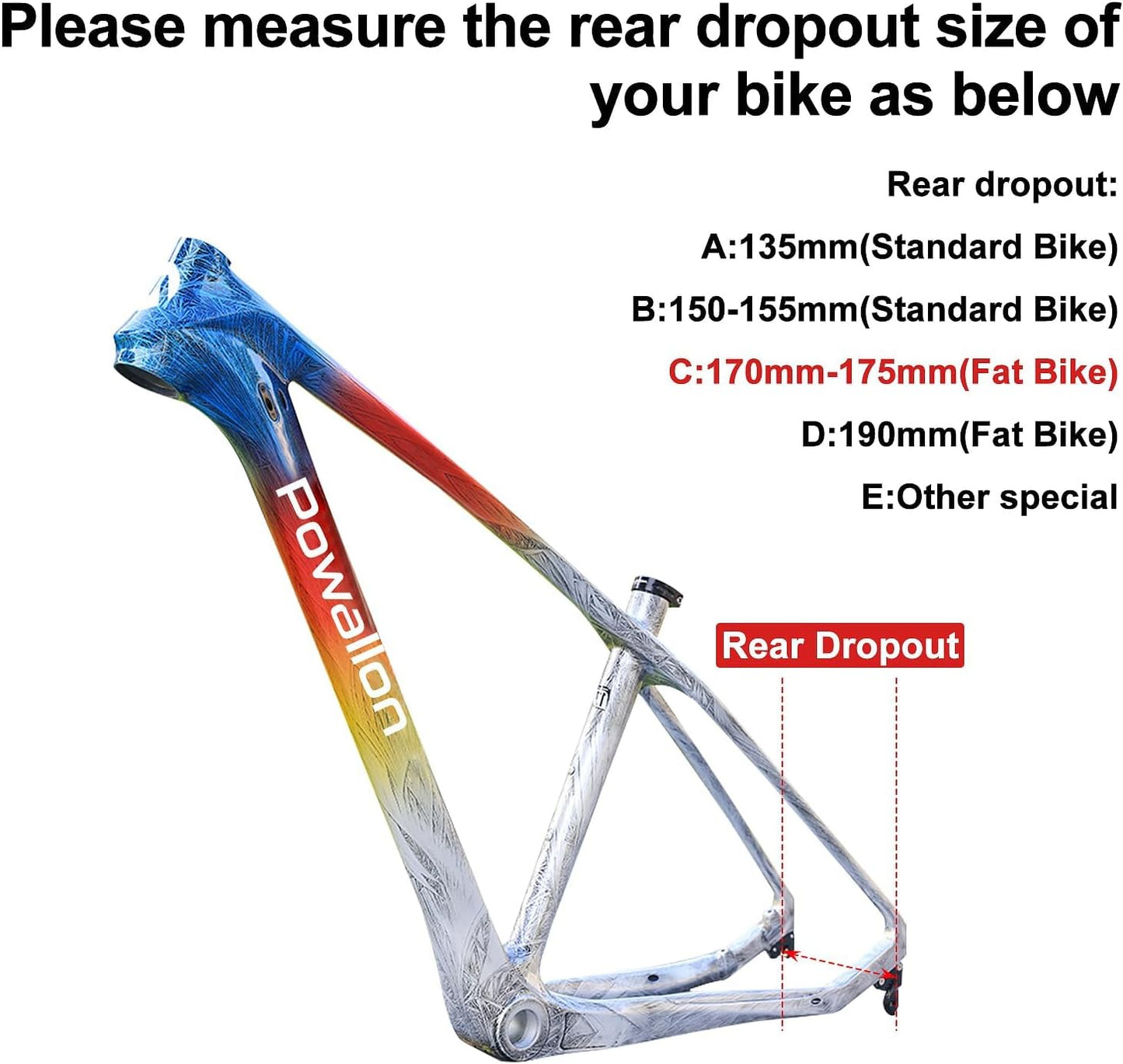 BAFANG G062 48V 750W Fat Tire E-Bike Conversion Kit for Rear Wheel - 20"x4.0" with Cassette & Disc Brake Compatibility, 175mm Hub Motor