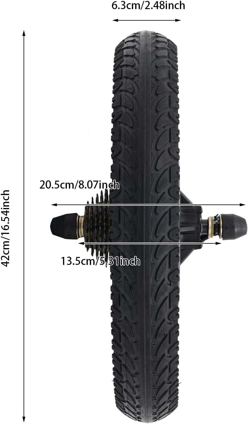 1000W 48V E-Bike Conversion Kit - 16" Rear Wheel Motor for Scooters & Bicycles