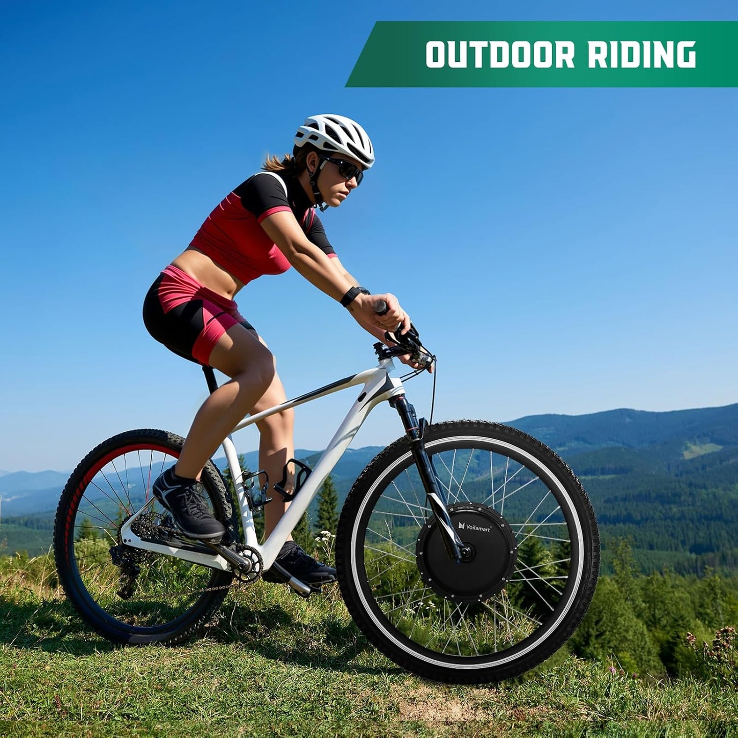 36V 26" Electric Bike Conversion Kit with Intelligent Controller & PAS System