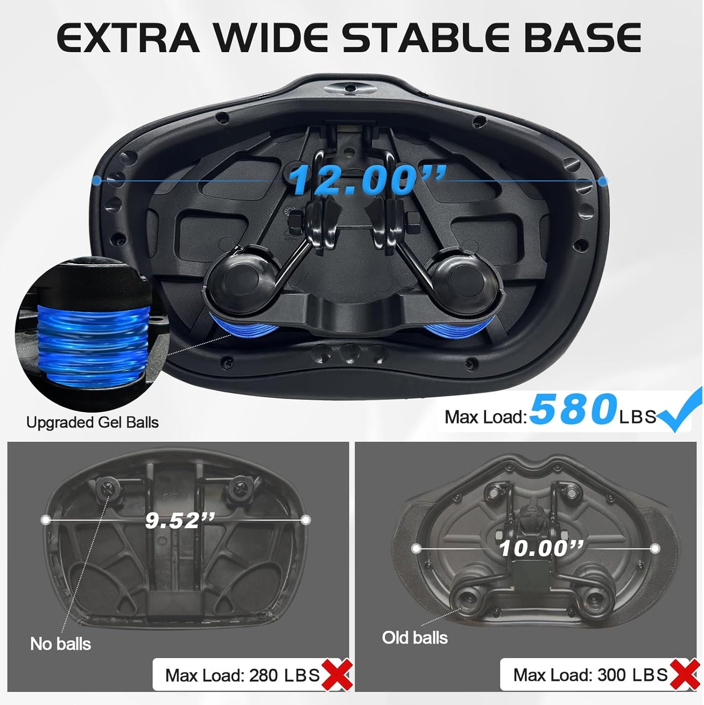 Noseless Bike Seat Cushion Wide Comfort for Men Women Peloton Exercise Bike Saddle