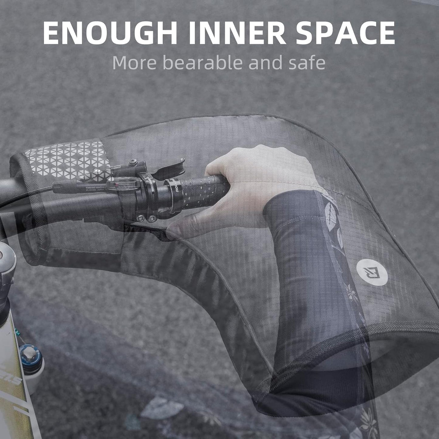 ike Handlebar Mittens - Thinsulate Thermal Pogies for Winter Cycling | Waterproof Cold Weather Mittens for Commuter, MTB & Fat Bike