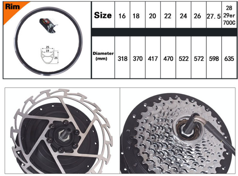 Bafang Gear Motor ebike kit Mountain Bike Electric Kit 500W