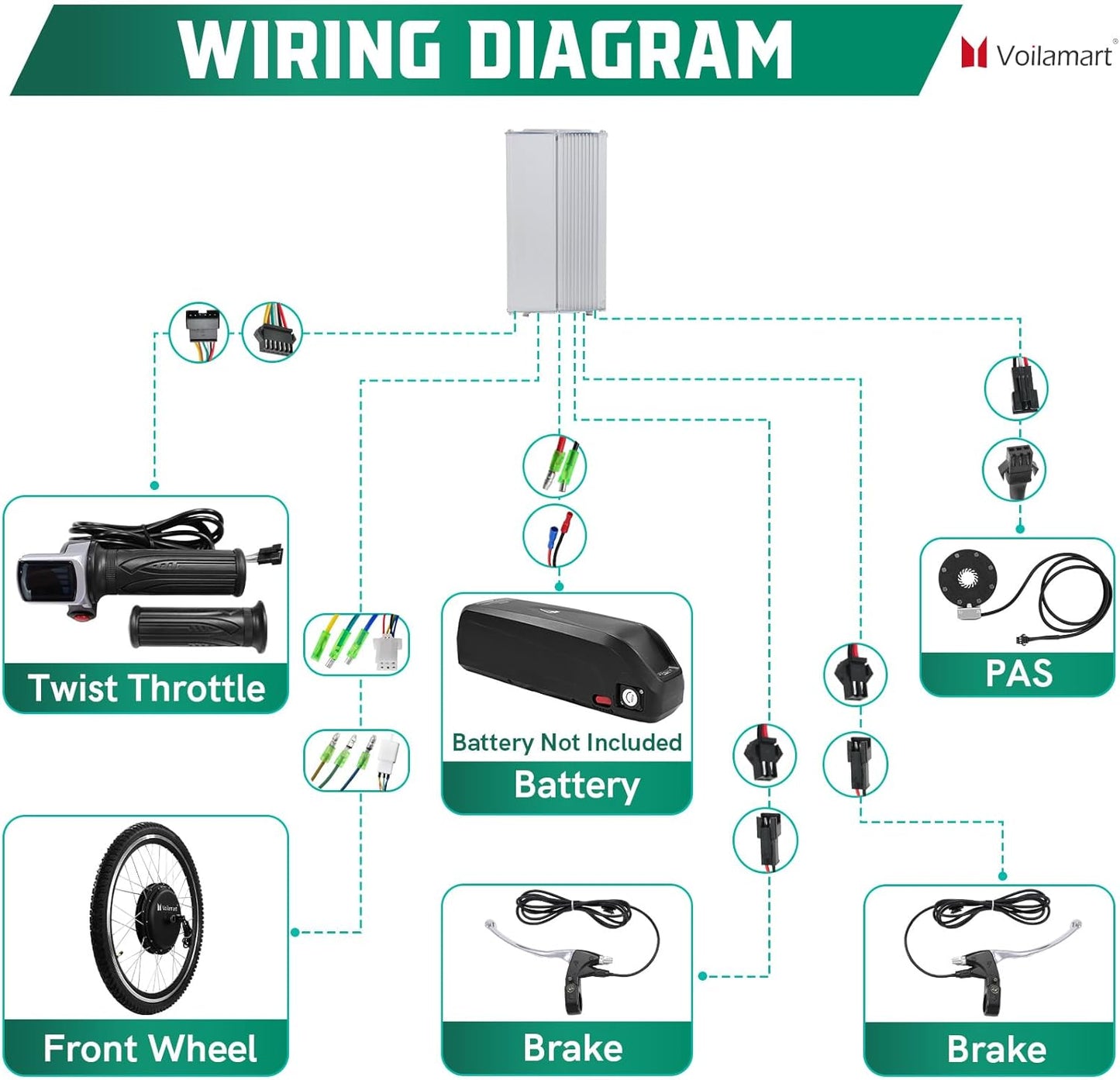 48V 1000W Electric Bicycle Conversion Kit 26IN Ebike Front Hub Motor Wheel Kit 100mm 1000W Brushless Motor Turn Pedal Bicycle Into Ebike with LCD Display Controller E-Bike Conversion Set