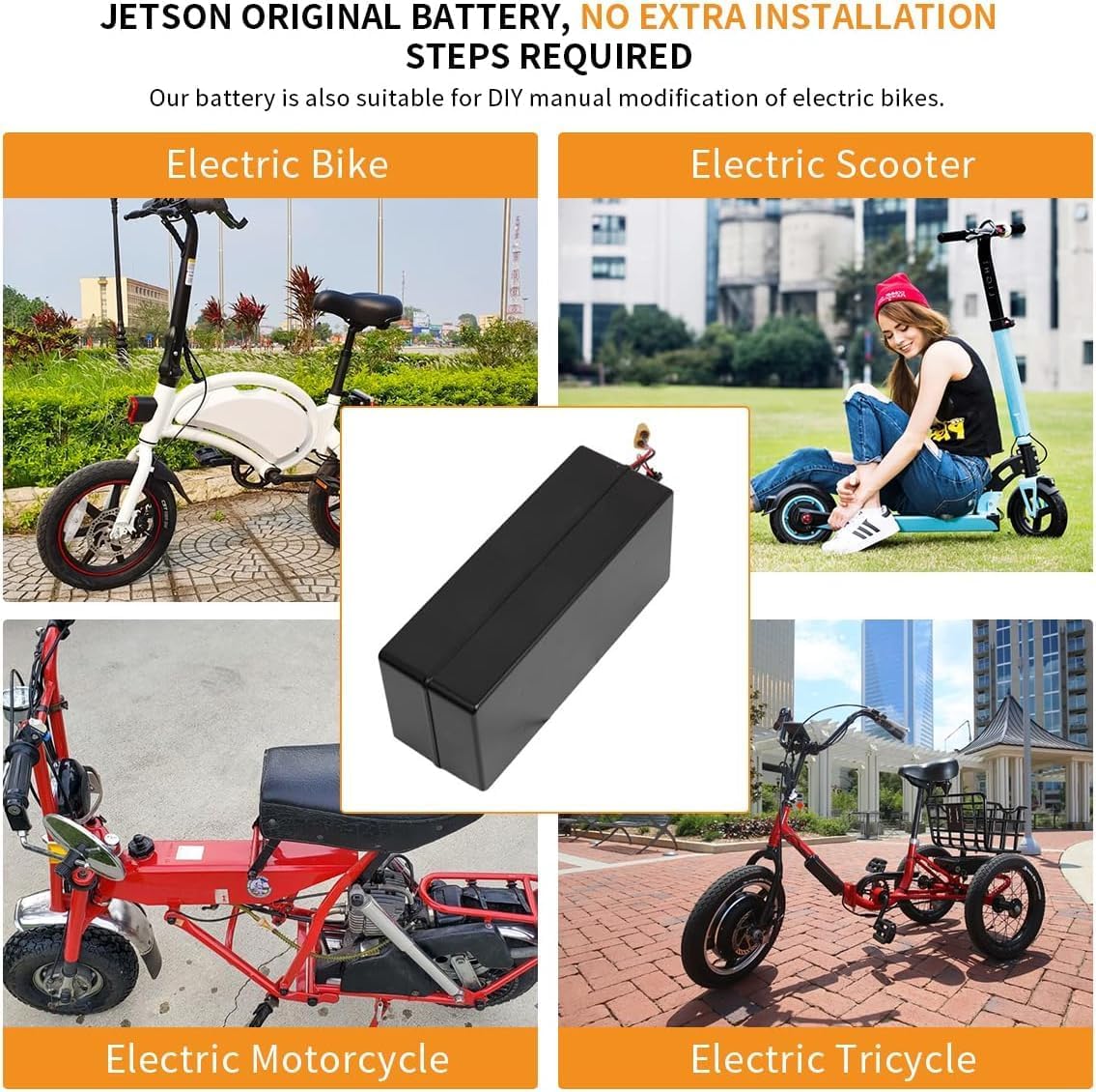 36V 10Ah (216Wh) Ebike Battery & Motor Conversion Kit - 250W Max Power