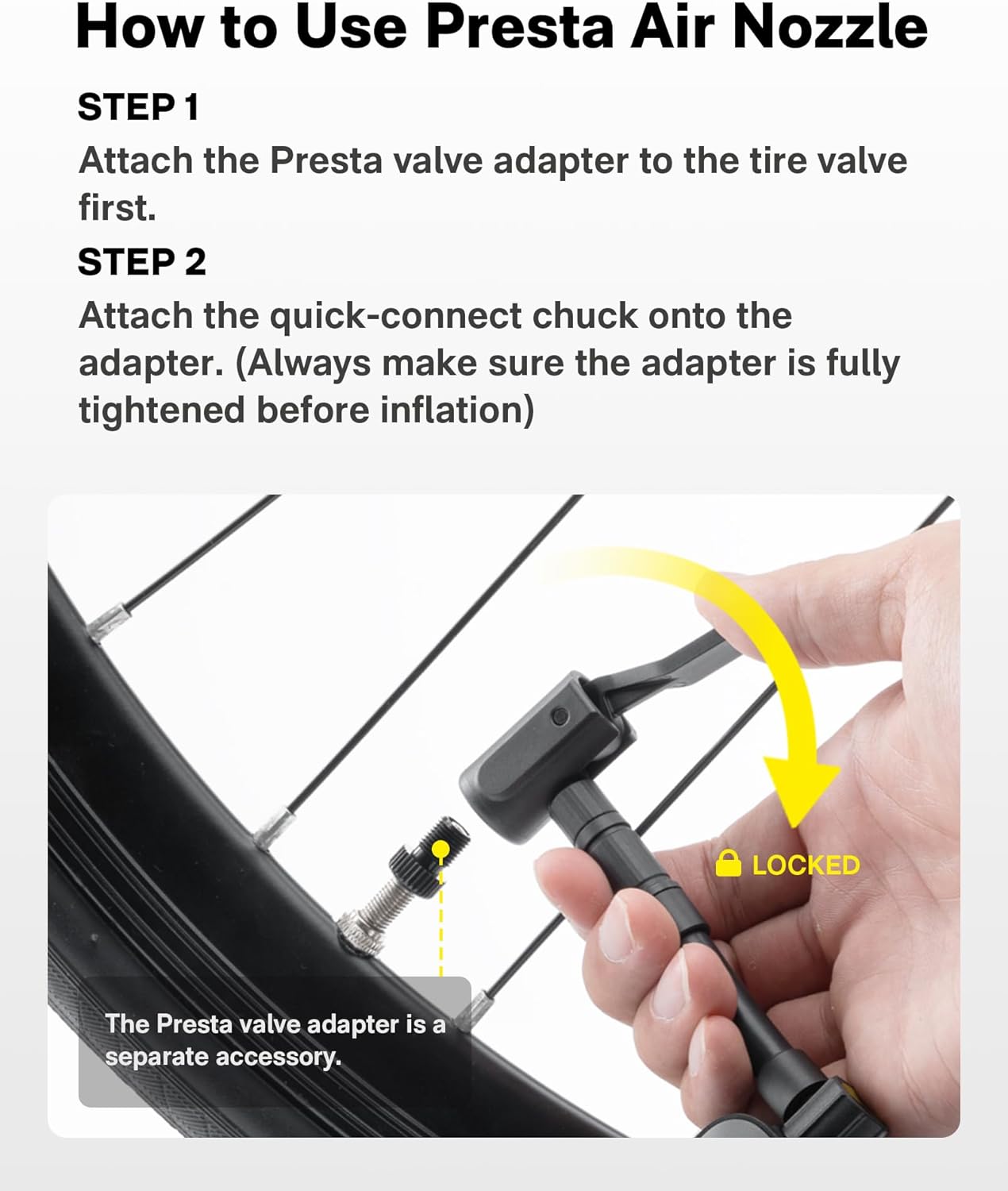 25s Fast Electric Bike Pump - 150PSI Mini Tire Pump with Gauge for Bicycle, Motorcycle & Ball | Portable Air Pump