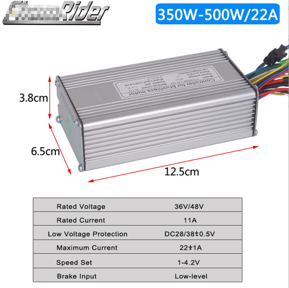 Electric Bike Controller 36V 48V 52V 250W-500W 1000W-1500W