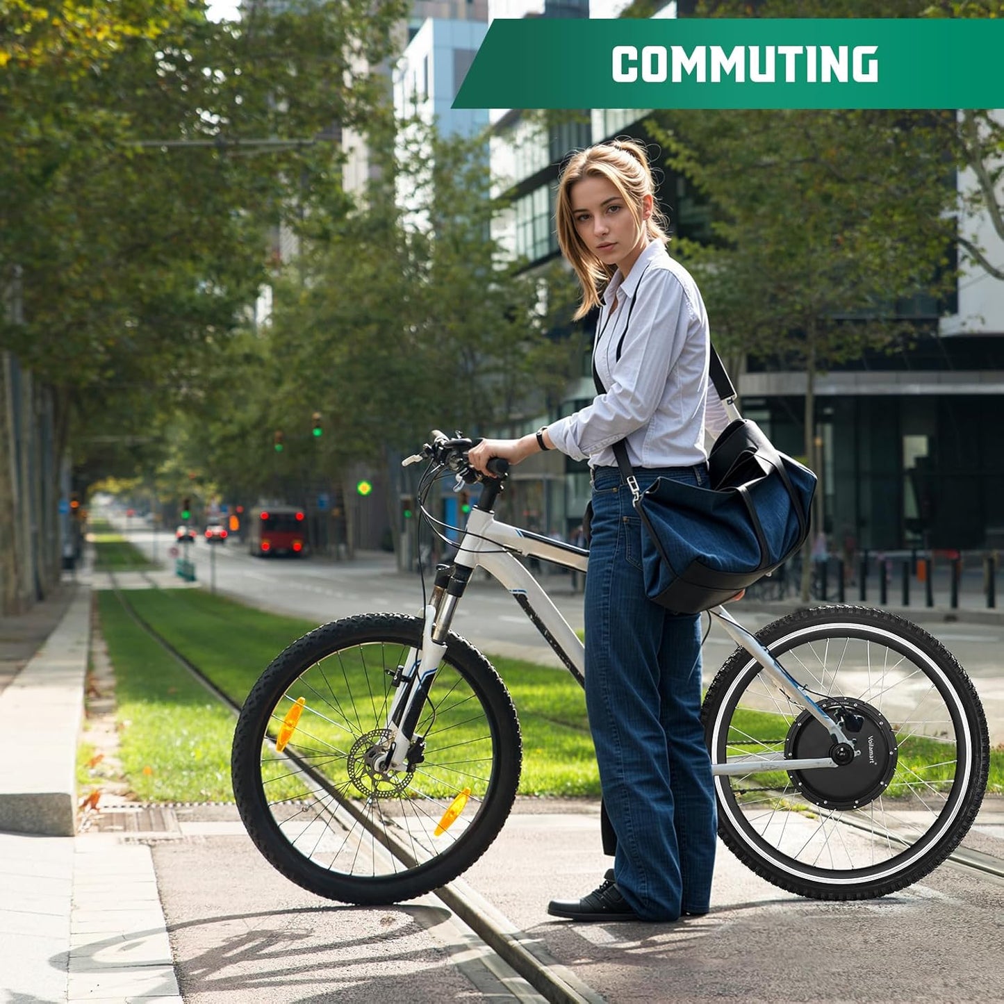 48V 1000W E-Bike Conversion Kit for 26" Bicycles - Rear Hub Motor Kit