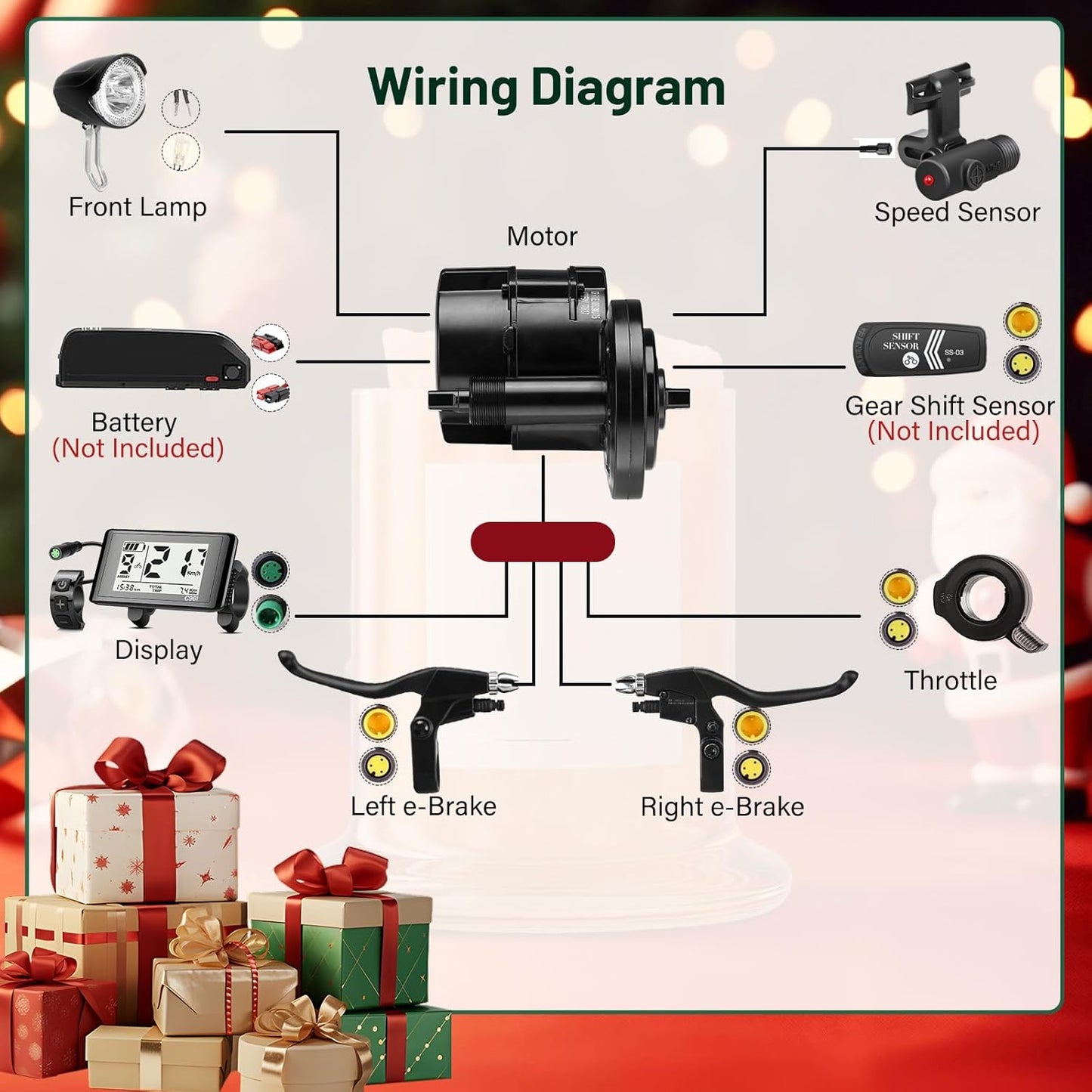 BAFANG Mid Drive Motor Unit (UART) | 36V/48V 250W to 1000W | BBS01B / BBS02B / BBSHD Bare Motor for DIY Ebike Conversions (68mm BB)