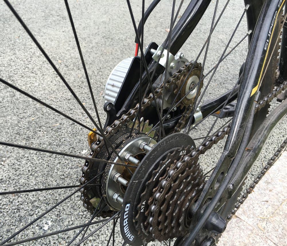 450W Electric Bicycle Left Drive Conversion Kit - Fits Most City Bikes with Chain Drive