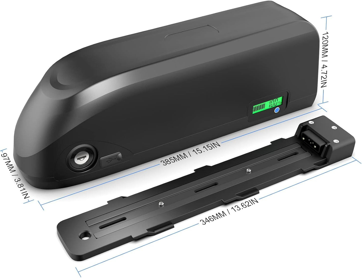 48V 20Ah Ebike Battery for Conversion Kits 500W–1500W