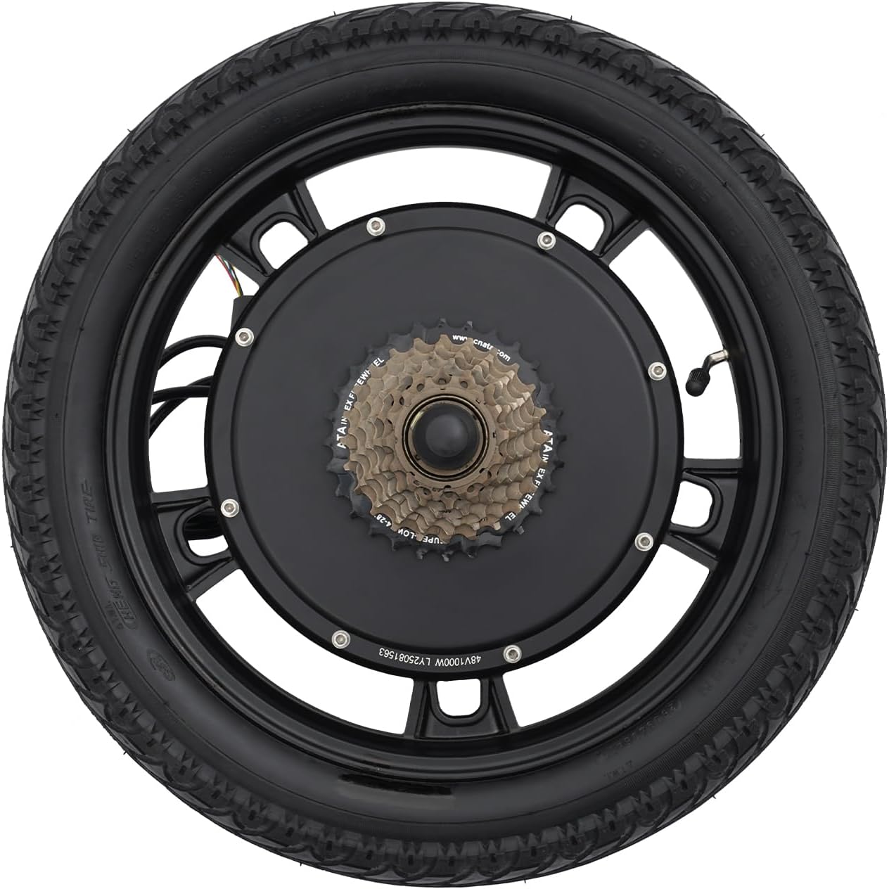 1000W 48V E-Bike Conversion Kit - 16" Rear Wheel Motor for Scooters & Bicycles