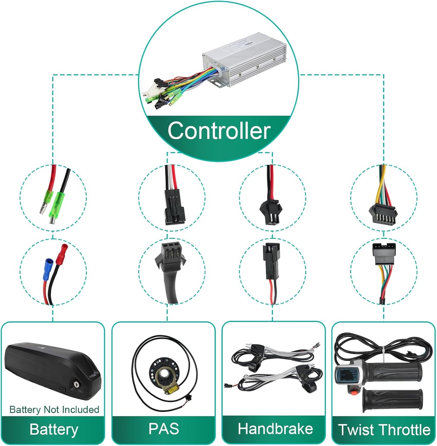 48V 1000W Electric Bicycle Conversion Kit 26IN Ebike Front Hub Motor Wheel Kit 100mm 1000W Brushless Motor Turn Pedal Bicycle Into Ebike with LCD Display Controller E-Bike Conversion Set