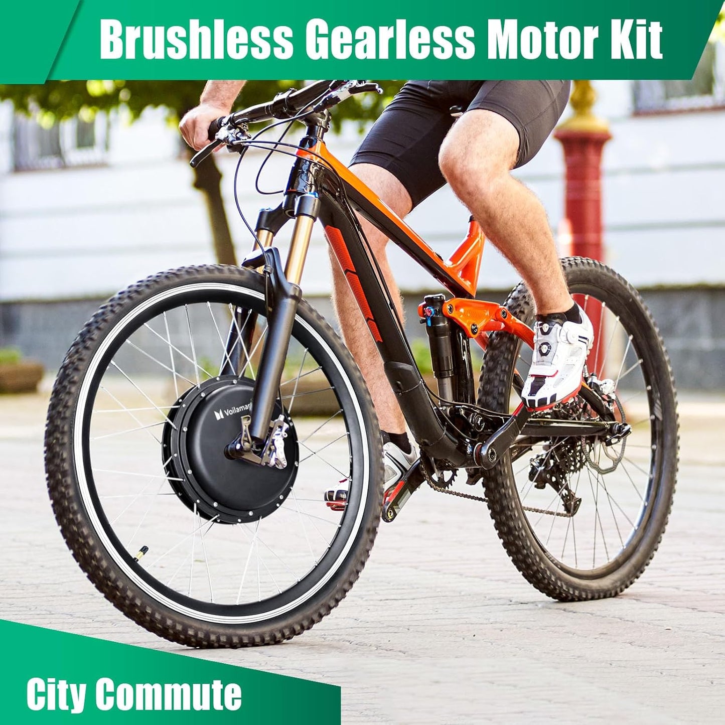 36V 26" Electric Bike Conversion Kit with Intelligent Controller & PAS System