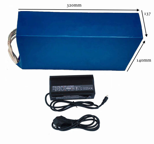 72V 26-70Ah Lithium-Ion E-Bike Battery Pack For Stealth Bomber Electric Mountain Bike & Beach Cruiser