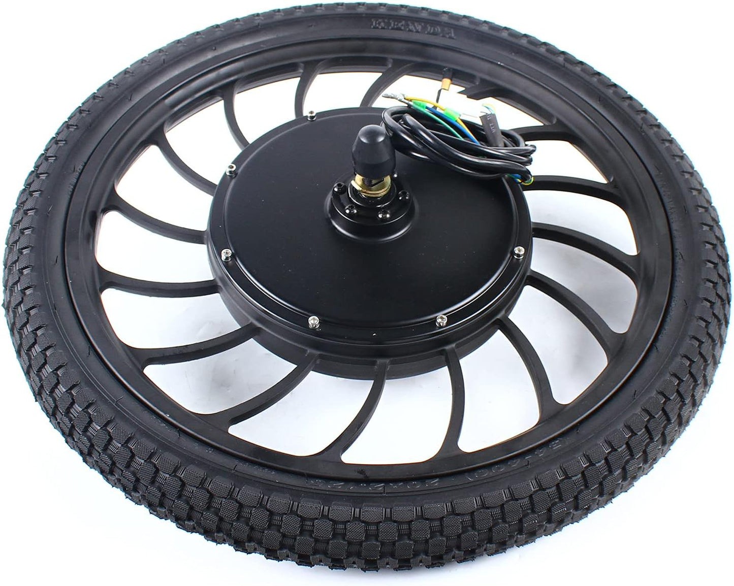 20" 1000W 48V Integrated Front & Rear Wheel E-Bike Conversion Kit | Complete All-in-One Electric Bike Motor Kit with Tires Included