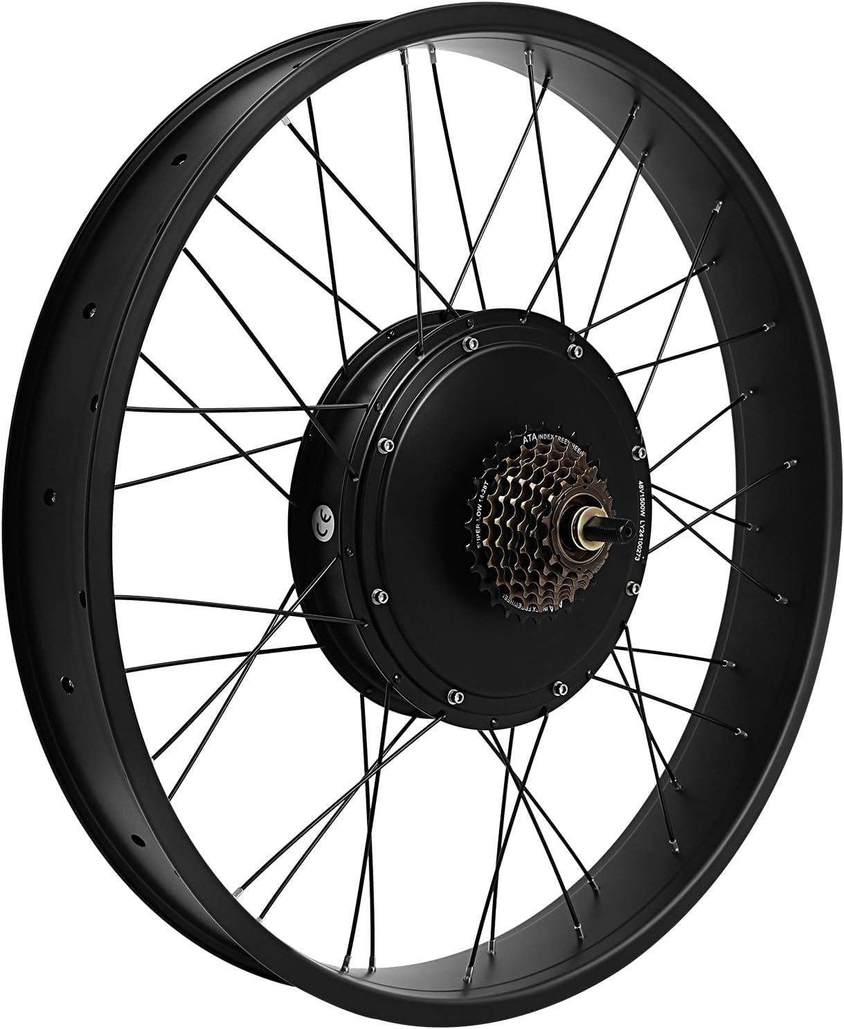 1500W 48V E-Bike Conversion Kit - 26" Rear Wheel Motor for Fat Tire Bicycles