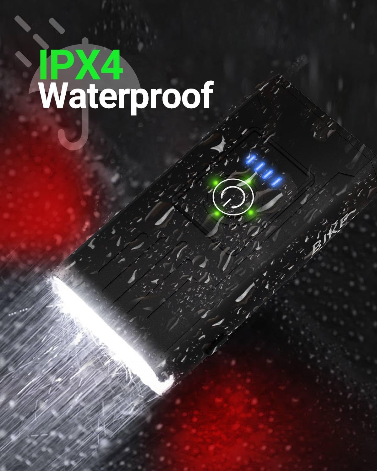 Super Bright Bike Light Set - 6+4 Mode USB Rechargeable Headlight & Taillight | High Lumens Waterproof Bicycle Front & Rear Safety Light for Night Riding, Road & Mountain Biking