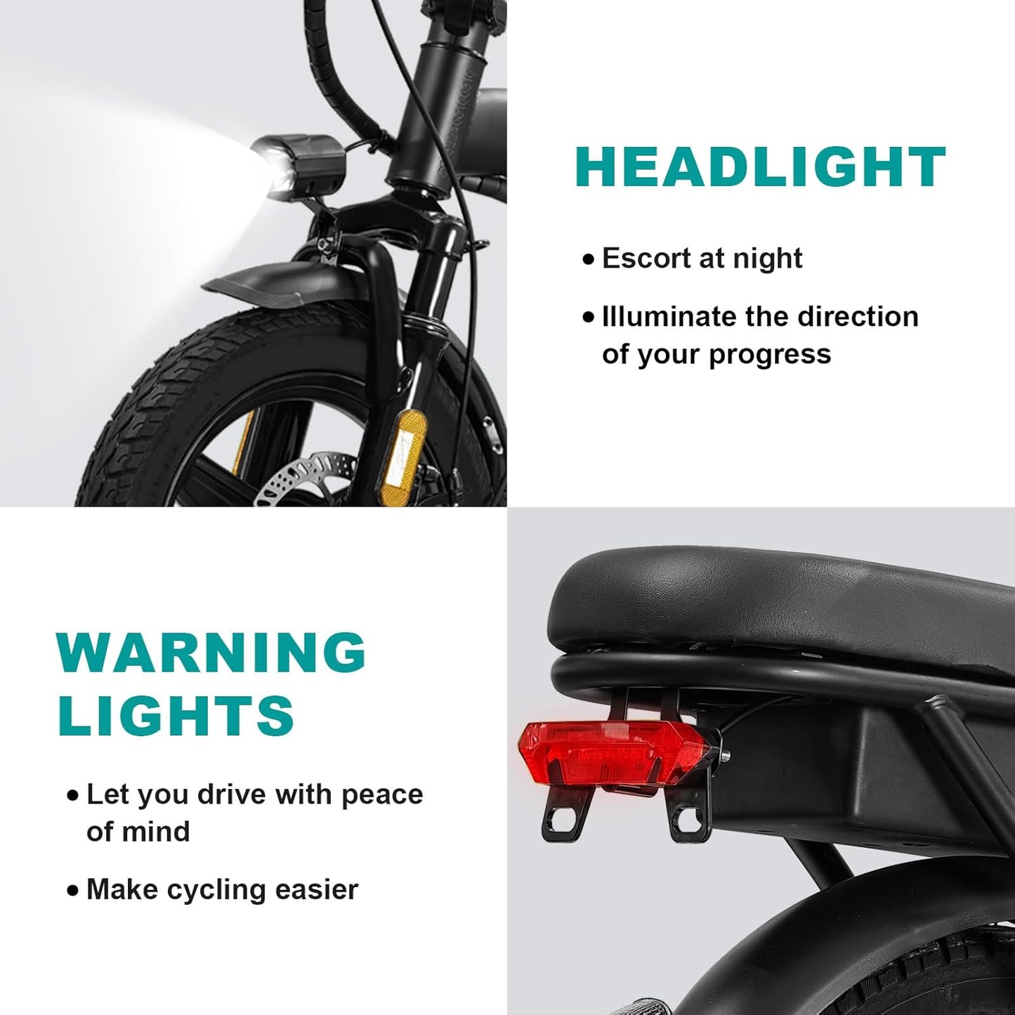 Electric Bike for Adults and Teens 14" Foldable Mini Electric Bicycle 520W-560W Motor 20-24MPH 32 Miles Range 48V 10Ah Battery 3-Level Pedal Assist UL 2849 Certified