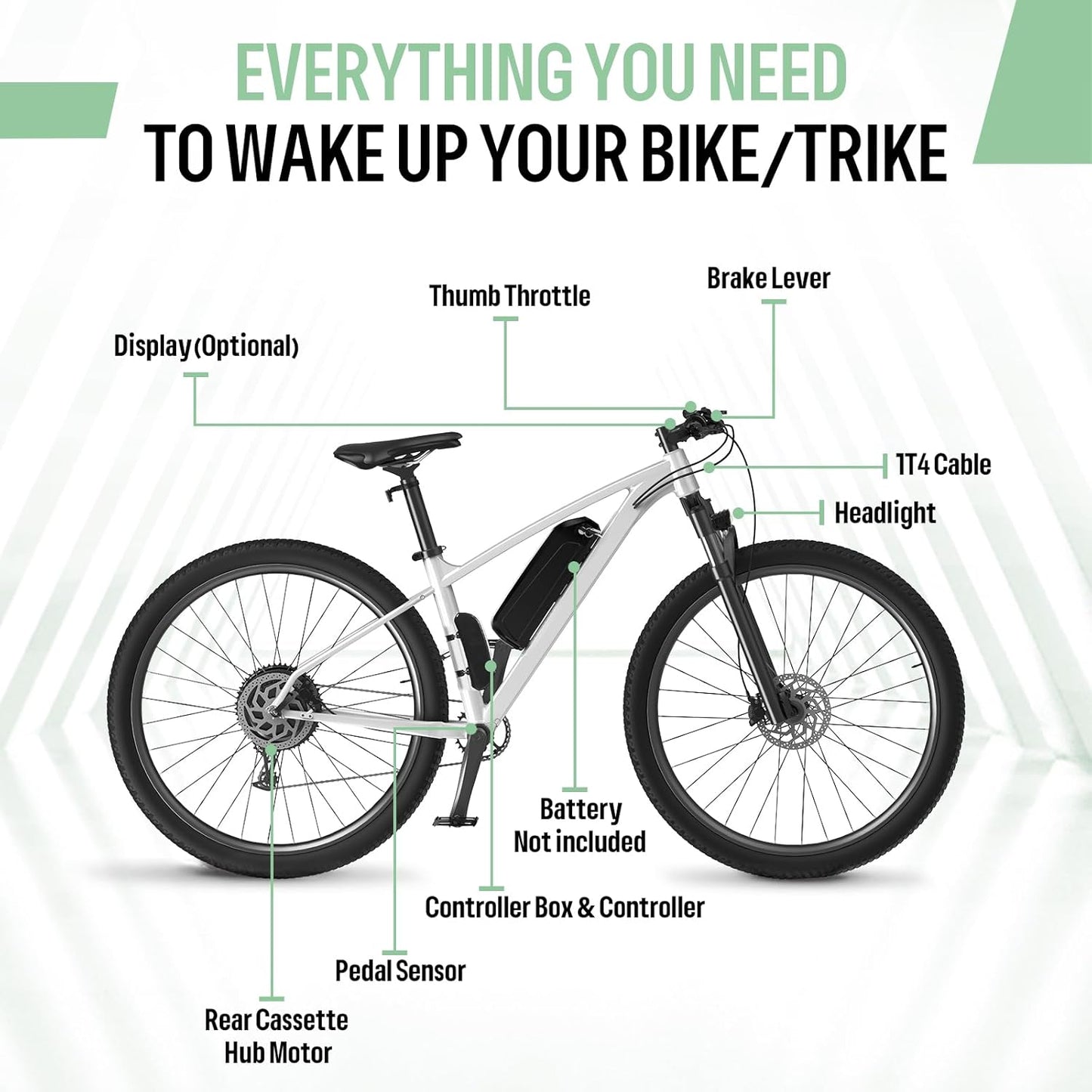 BAFANG 48V 500W 750W Rear Hub Motor Kit 20 26 27.5 700C 29er Ebike Conversion Kit with Battery Display