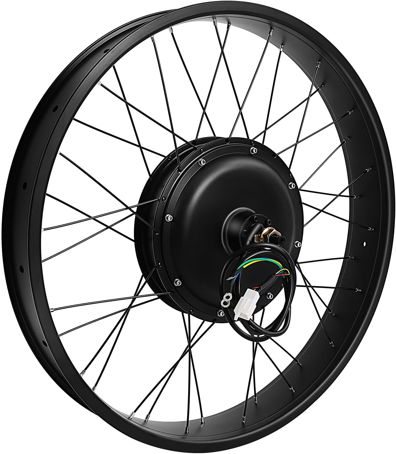 1500W 48V E-Bike Conversion Kit - 26" Rear Wheel Motor for Fat Tire Bicycles