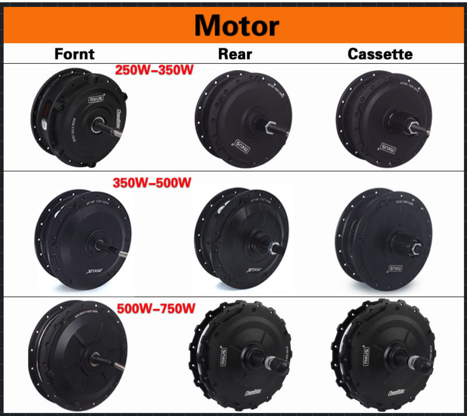 Gear Hub Motor 350W750W Mountain Ebike Assist Parts