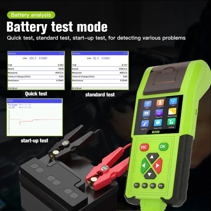JDiag M200 Motorcycle obd 2 scanner, Relay Test,Sensor Signal Simulation,Injector Test For BMW Yamaha Honda Kawasaki Suzuki