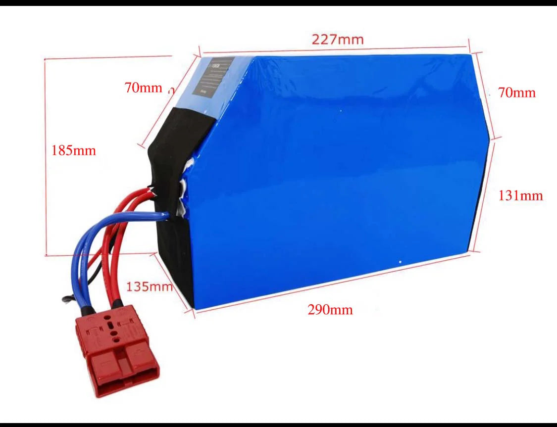 72V 26-70Ah Lithium-Ion E-Bike Battery Pack For Stealth Bomber Electric Mountain Bike & Beach Cruiser