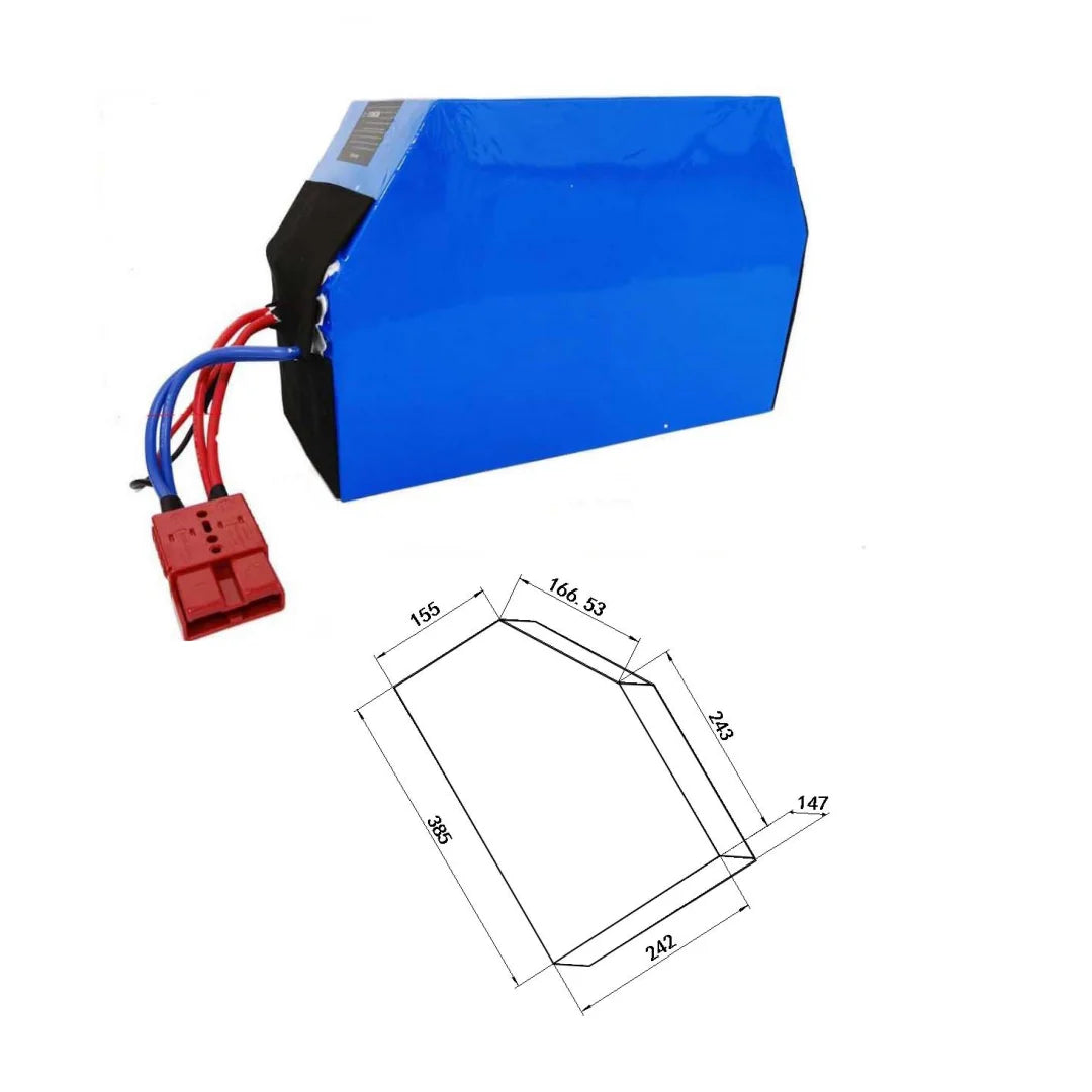 72V 26-70Ah Lithium-Ion E-Bike Battery Pack For Stealth Bomber Electric Mountain Bike & Beach Cruiser