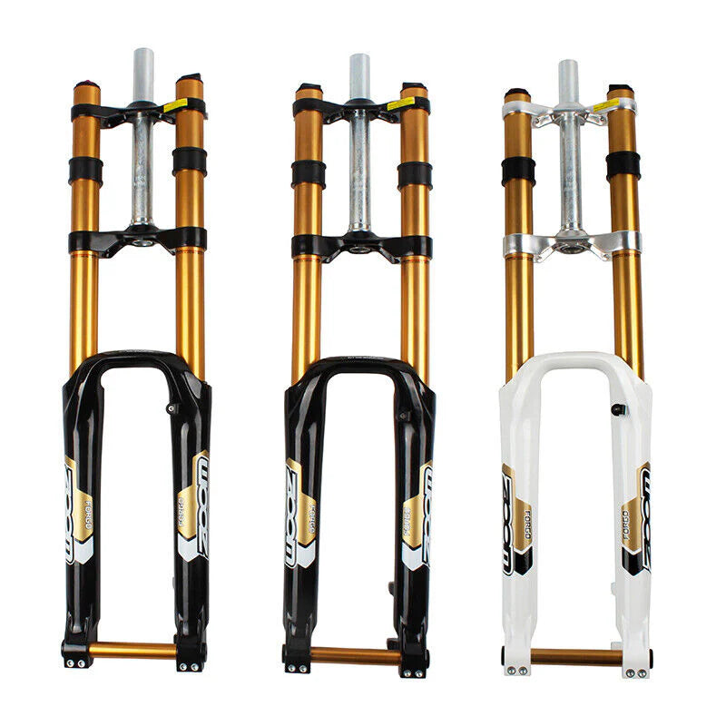 26" Mountain Downhill Air Fork For Stealth Bomber E-Bike - 180mm Travel, 20mm Axle, 1-1/8"