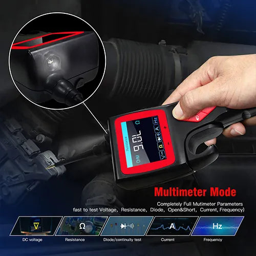 TopDiag P200 Automotive Power Circuit Probe Kit, 12V 24V Electrical Test Tool with Multimeter, Relay Test, Fuel Injector Tester